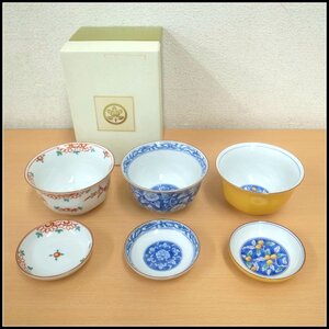 4134T たち吉 つれづれ 小丼3個・小皿3枚 6点セット 947-0266 美濃焼 未使用品