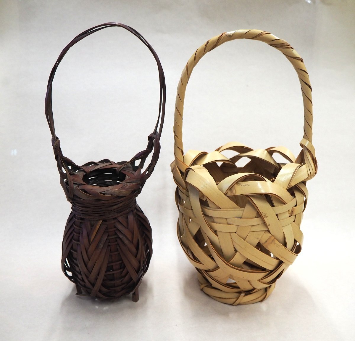 竹 竹工芸品 竹細工 花器 花籠 虎斑 花入 華道 茶道 和室 茶室 池坊