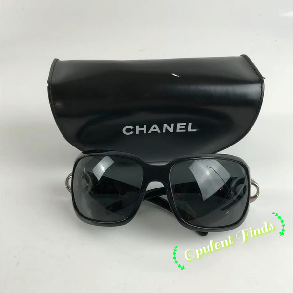CHANEL シャネル ココマーク サングラス ブラック レディース ブランド マーク 小物 コンパクト オシャレ カワイイ 中古品 送料無料 8