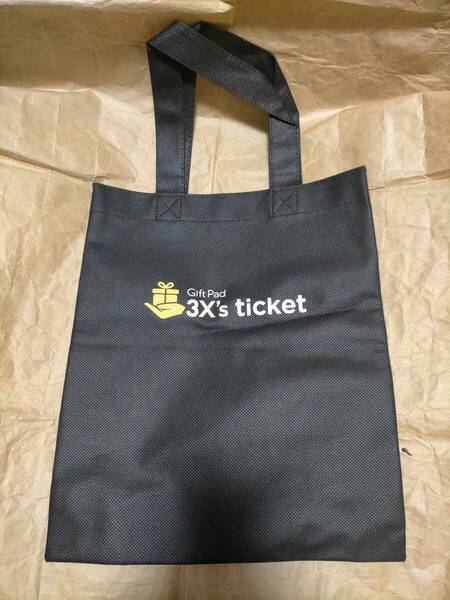非売品 ギフトパッド サンクスチケット 不織布 エコバッグ バッグ Gift Pad 3X's ticket reusable bag eco bag