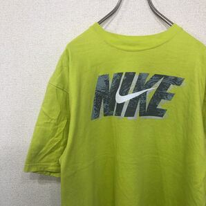 ナイキ tシャツ ロゴ ライムグリーン アメリカ古着 XL 729