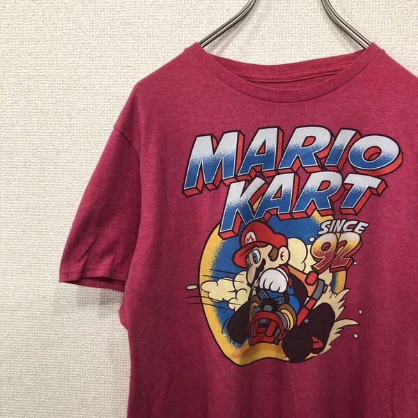 アメリカ古着 tシャツ マリオカート 任天堂 マリオ M 792
