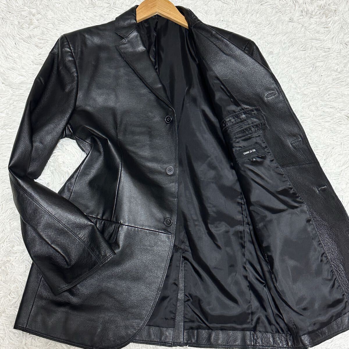 COMME CA ISM コムサイズム 羊革 ラム レザー テーラード