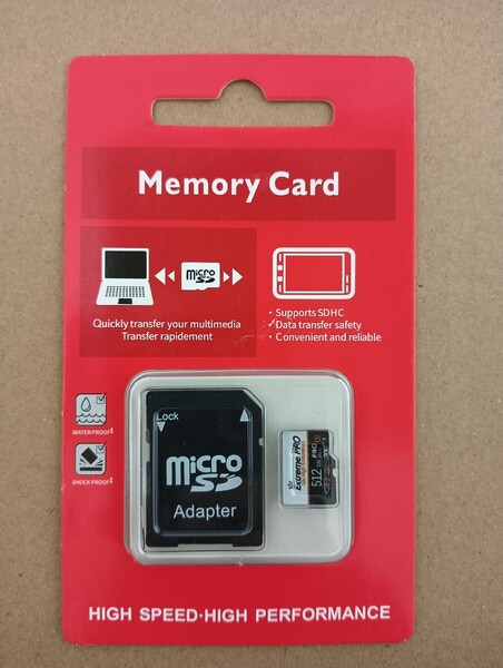 512GB MicroSD マイクロSDカード マイクロSDアダプター