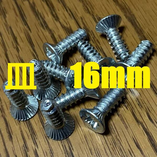 スキービンディング専用ネジ 5.5×16mm ポジドライブ 10本 追加可能 【auction by polvere_di_neve】PZ3 ロングビス ボルト リフター