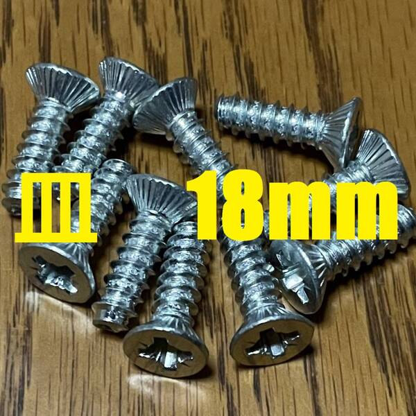 スキービンディング専用ネジ 5.5×18mm ポジドライブ 10本 追加可能 【auction by polvere_di_neve】PZ3 ロングビス ボルト リフター