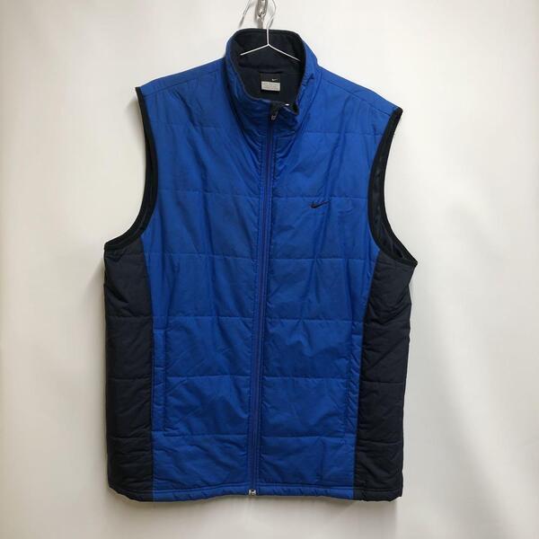 NIKE ベスト ゴルフ ストリート古着 ブルー メンズ2XL