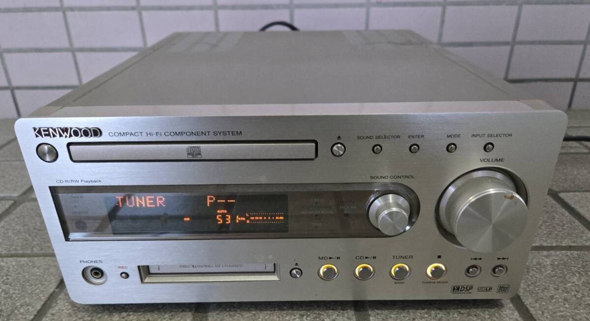 31】☆1円～ 未使用 KENWOOD R-K700 ミニコンポ CD MD