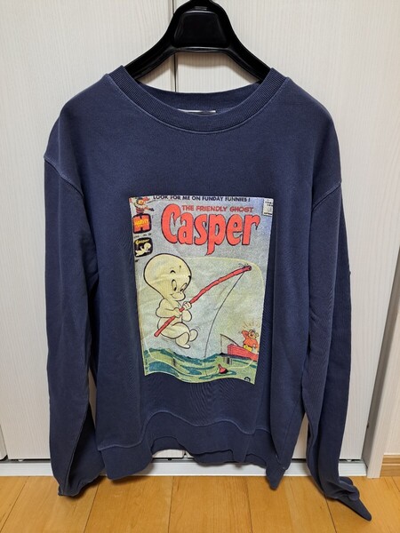 【新品】キャスパー/casper×ロゴス プリントクルーネックスウェットMサイズ