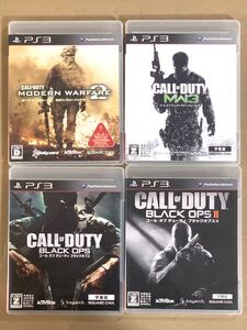PS3ソフト 4本セット★コールオブデューティ モダンウォーフェア/ブラックオプス★プレイステーション3 (G)