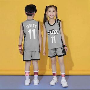 子供バスケユニフォーム 上下2点セット ブルックリン・ネッツ 11番130-140cm