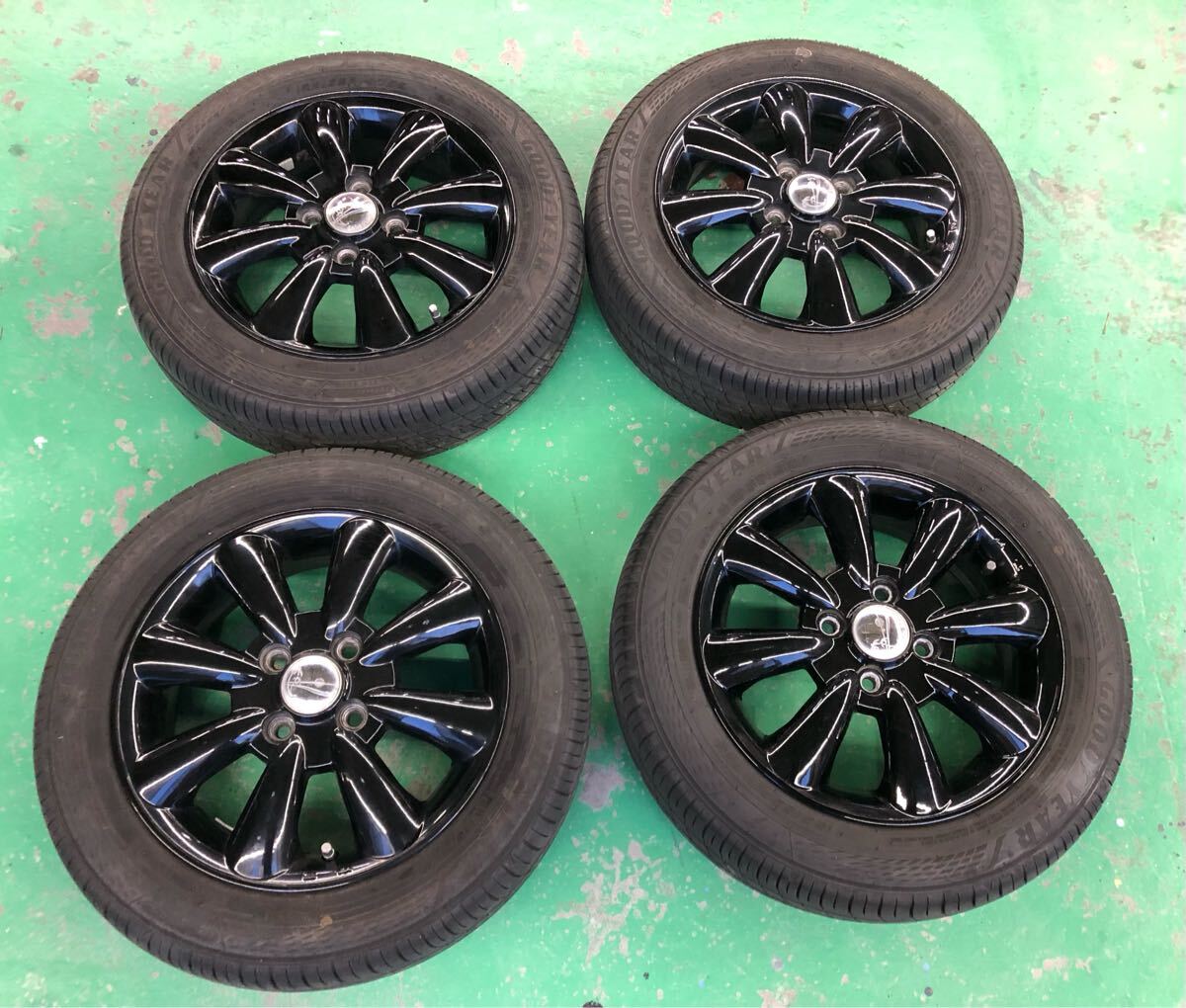 Amazon | 中古 タイヤホイール 4本セット 14インチ 4.5J +45 155
