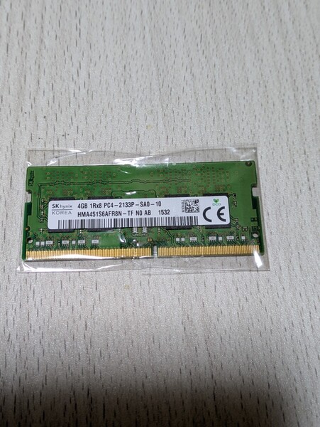 メモリ2枚 SKhynix pc4-2133 4GB +pc4-3200 4GB DDR4 ノートPC用 SODIMM