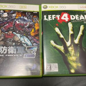 xbox360 ソフト LEFT 4 DEAD 2 レフト フォー デッド2 日本語版 地球防衛軍3 2本セット まとめ売り 中古