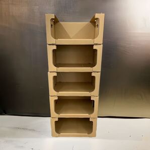 スタッキング 収納 ボックス 段ボール 棚 連結 洋服 収納 DB-03