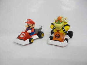 当時物 ユージン ガチャ YUJIN マリオカートDS レーシングコレクション 2種 マリオ + クッパ