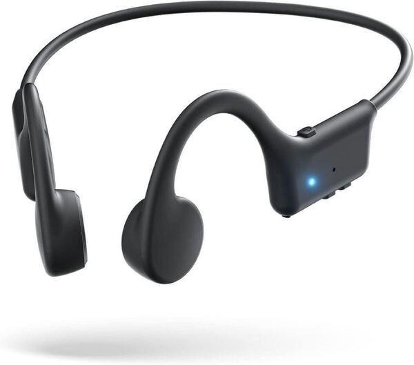 骨伝導イヤホン ブラック ワイヤレスイヤホン Bluetooth5.3 超軽量 ランニング トレーニング サイクリング 耳を塞がないイヤホン