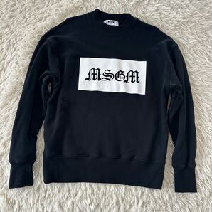 【MSGM】エムエスジイエム S スゥエット 長袖 ブラック トレーナー