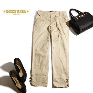 Красивая DOLLY GIRL BY ANNA SUI Dolly Girl by ANNA SUI весна/лето 8'' хлопок чинос брюки 1 хаки бежевый обрезанные брюки Симпатичные