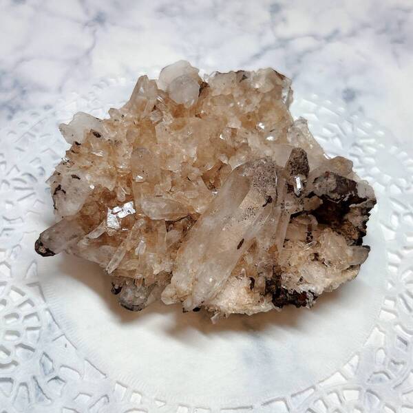 【E12958】ヒマラヤ水晶 マニカラン産 水晶 ヒマラヤ産 ヒマラヤ水晶 クラスター 原石 天然石 鉱物 パワーストーン