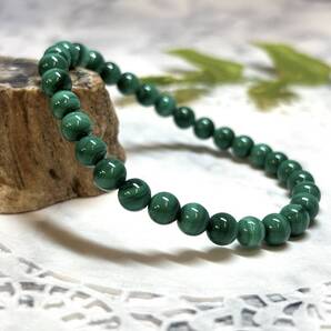 【E12927】マラカイト*6㎜*ブレスレット*Malachite*bracelet*天然石*アクセサリー*パワーストーン*クリス