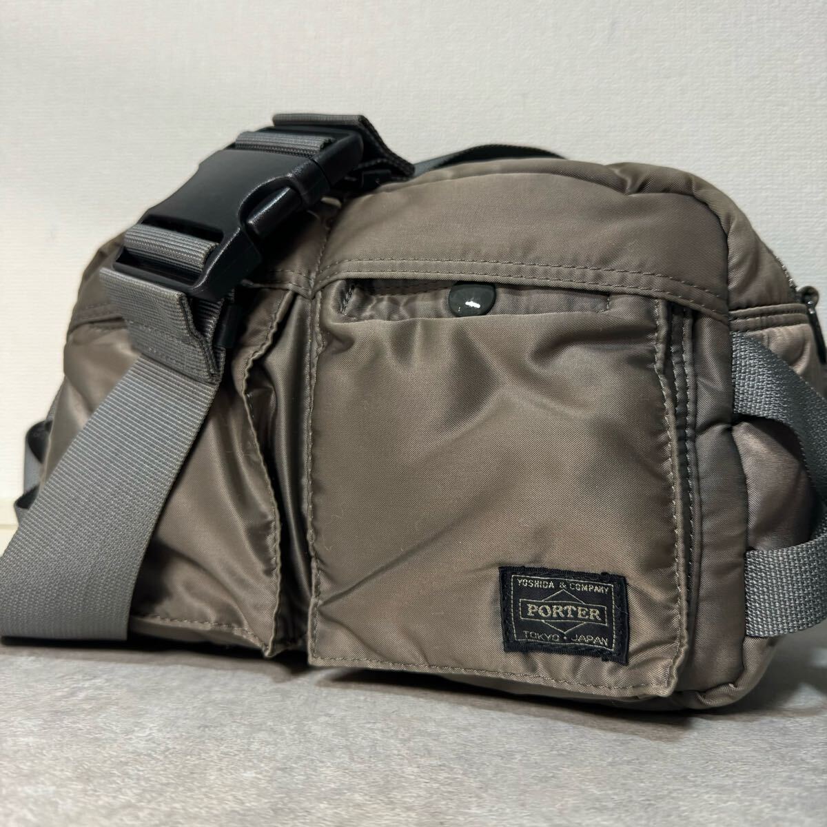 PORTER ポーター TANKER タンカー ショルダー バッグ グレー系
