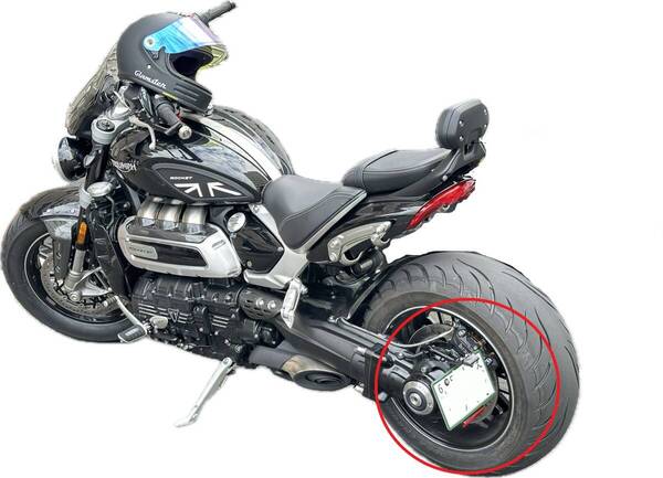 トライアンフ ロケット3R GT STORM サイドナンバー マウント ポン付け triumph motorcycles Rocket 3 Storm Rocket GT