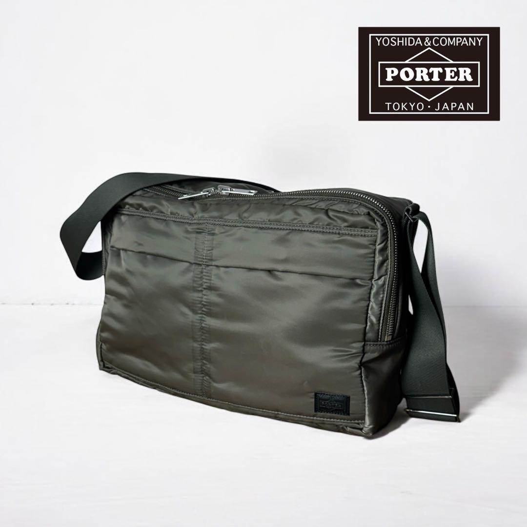 極美品 PORTER ポーター タンカー ショルダーバッグ L 二層 大