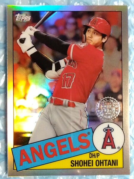 送料込即決 2020 Topps Chrome 1985 Topps 85TC-7 Shohei Ohtani 大谷翔平 クロミニウムカード リフラクター 現ロサンゼルスドジャース