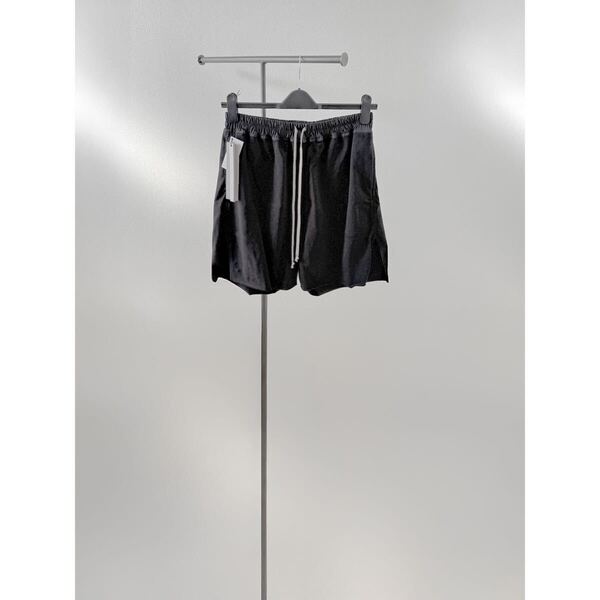 RICK OWENS BOXER SHORTS BLACK 48 boxers cargo creatch drawstring drkshdw pods オウエンス ショーツ ボクサー リック リックオウエンス
