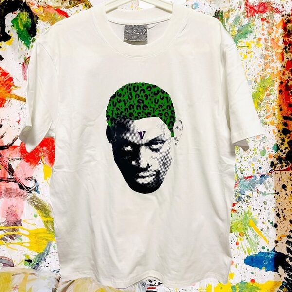 ロッドマン リプリント Tシャツ 半袖 メンズ 新品 個性的 白 NBA ロッドマン デニス・ロッドマン NBA バスケットボール
