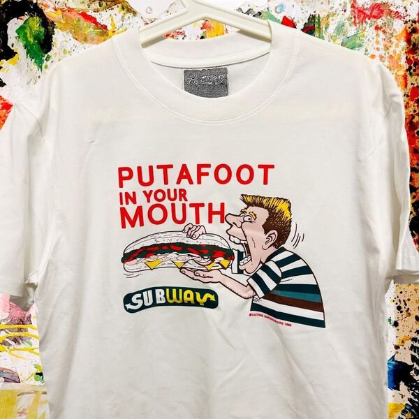 サブウェイ レトロ リプリント Tシャツ 半袖 メンズ 新品 個性的 白 夏 SUMMER レトロ お洒落 "新品 未使用 美品 希少