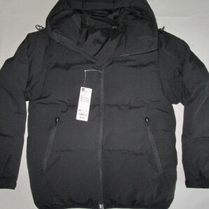 ★新品 2024年 GU ジーユー ヒートパデッドブルゾン XS 09.BLACK ブラック 黒 内ポケット付 粒中綿 耐久撥水機能付 防風素材 保温機能付★