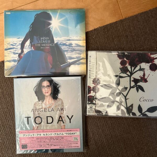 邦楽CD 女性ボーカルアルバム3枚セット アンジェラアキ、cocco、MISIA