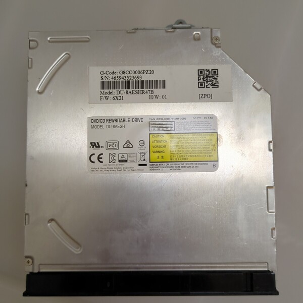 DVDマルチドライブ DU-8AESH 9.5mm 東芝 dynabook B55 B75 B65 B65/M 等 管GM19