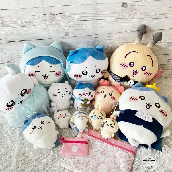 ちいかわ 15点セット タグ付き多数 新品未使用 未開封あり 古本屋ちゃんぬいぐるみS イカしてるねハチワレ もちっとぬいぐるみ 15