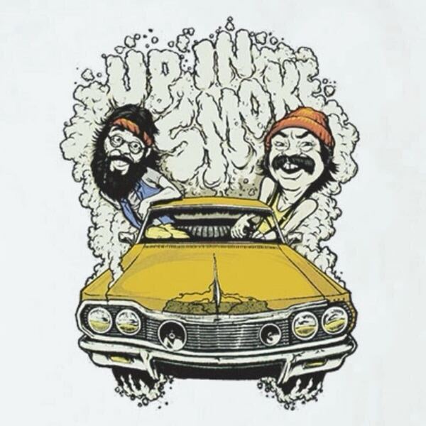 Lサイズ 新品 チーチ&チョン Cheech & Chong Tシャツ 映画 ローライダー マリファナ ムービー MOVIE 大麻 西海岸 LA アメ車 インパラ 偉人