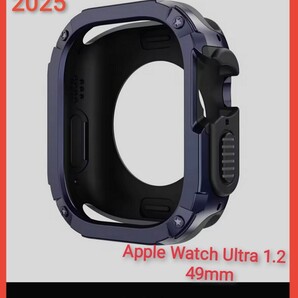 アップルウォッチ ウルトラ1 2 49mm 新品 ケース カバー スマートウォッチ iPhone Apple ultra ベルト バンド ブルー 送料無料 45 メタル