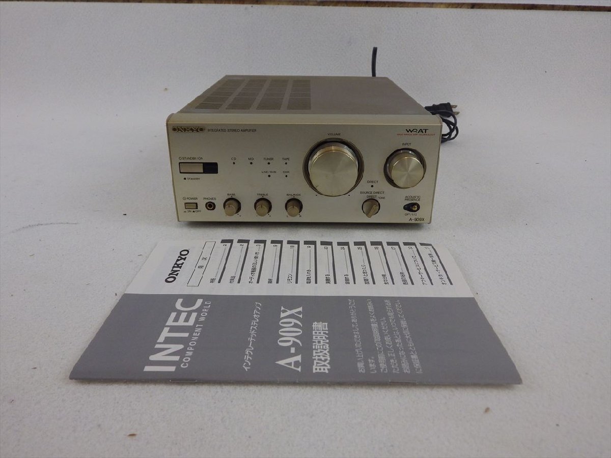 Yahoo!オークション -「onkyo a-909」(オーディオ機器) の落札 Yahoo!オークション -「onkyo a-909」(オーディオ機器) の落札