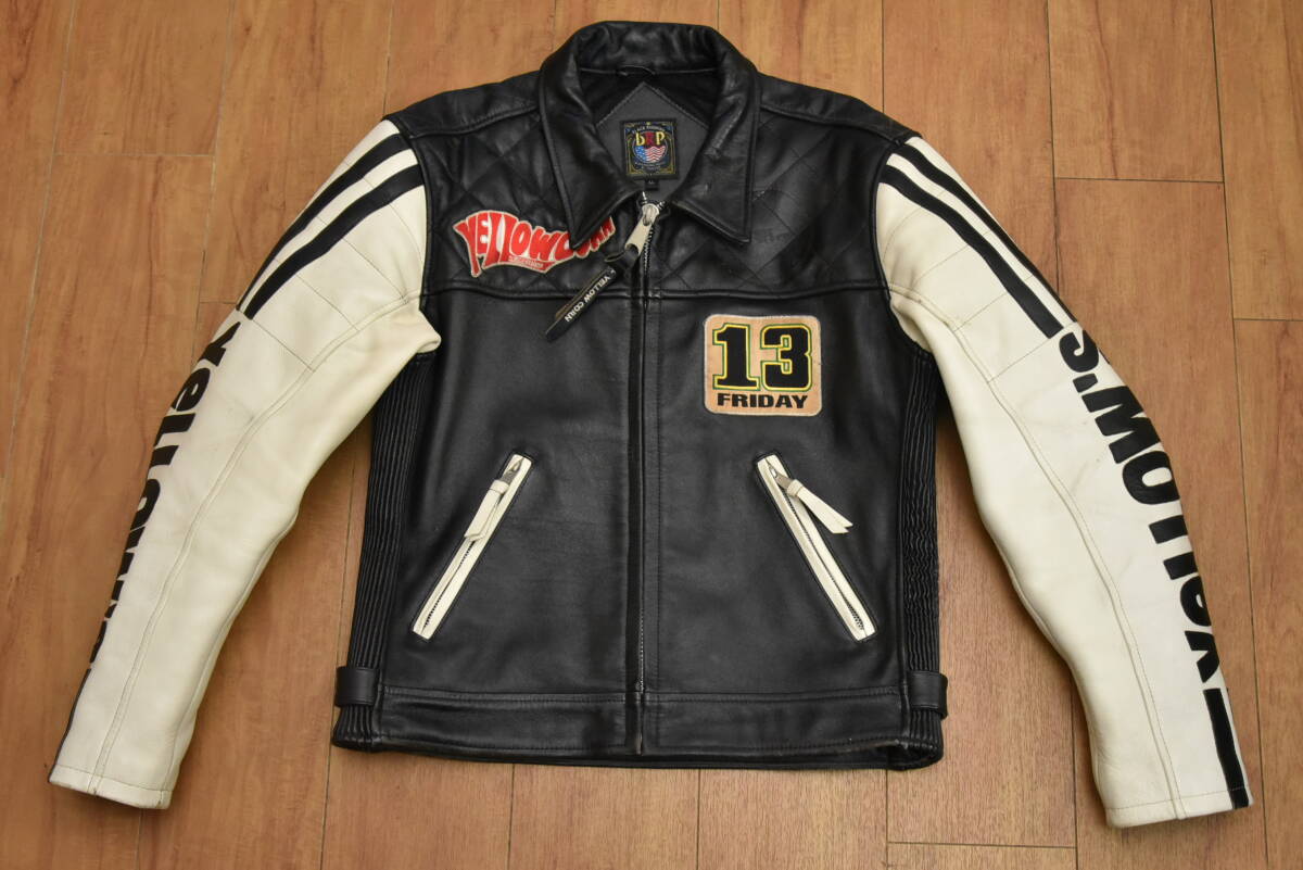 イエローコーン/バイク用革ジャン(ジャケット)/珍しい切り返し