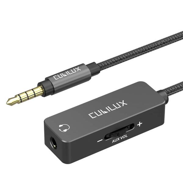 【数量限定】Cubilux 3.5mm音量調整ケーブル、音量調節器、ミニジャックオーディオボリュームコントローラコード、イヤホン、