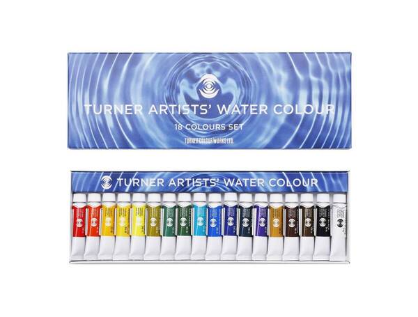 【数量限定】5ml WT00518C 18色セット 透明水彩絵具 ターナー色彩