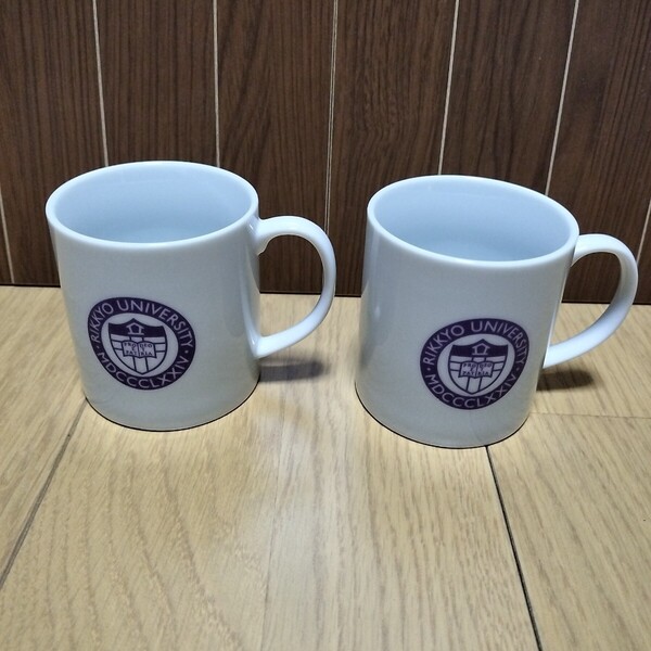 ▼ 立教大学≪マグカップ 2個≫陶器製 立教 カップ