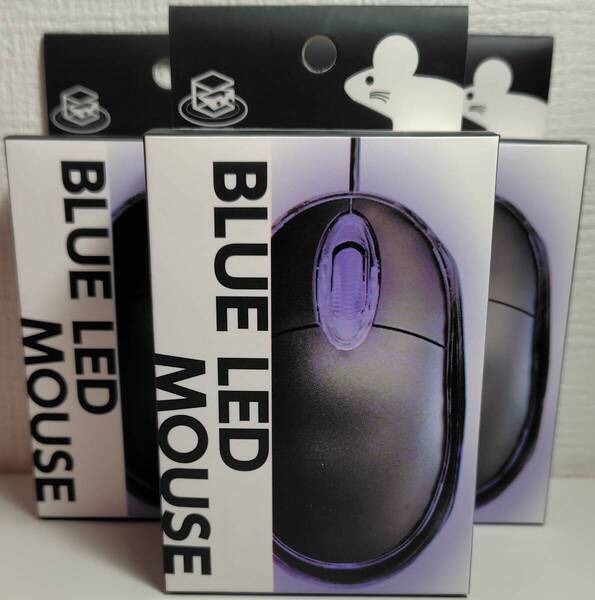3個セット 有線マウス BlueLED 光学センサー方式 USB マウス本体 3個組 消耗品 まとめ買い 送料込 送料無料 ポイント消化