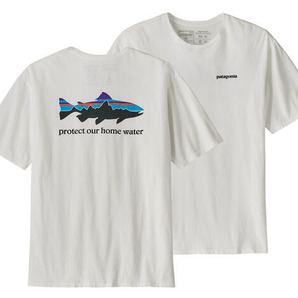 パタゴニア メンズ・ホーム・ウォーター・トラウト・オーガニック・Tシャツ WHI(L)