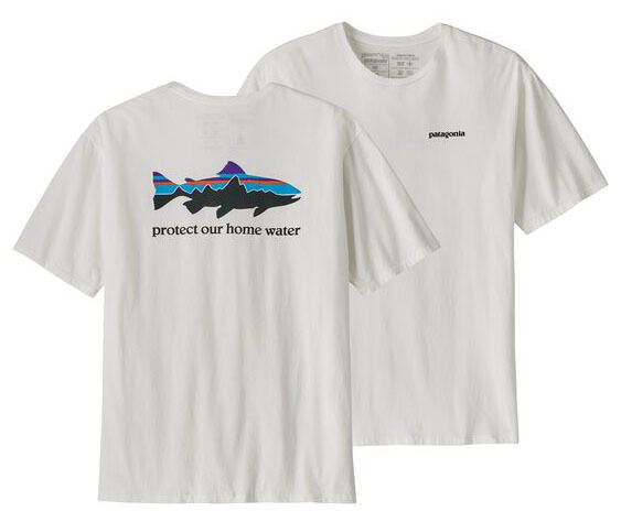 パタゴニア メンズ・ホーム・ウォーター・トラウト・オーガニック・Tシャツ WHI(M)