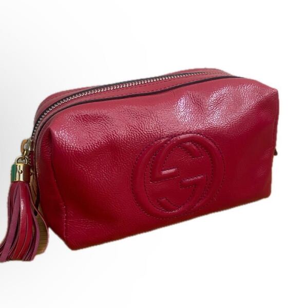 GUCCI ポーチ 化粧ポーチ 小物入れ メイクポーチ グッチ フリンジ