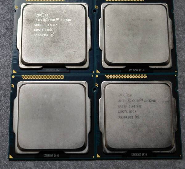 Intel★CPU【 Core i3-3240 3.40Ghz 】SR0RH/4ケ1口/送料込/中古
