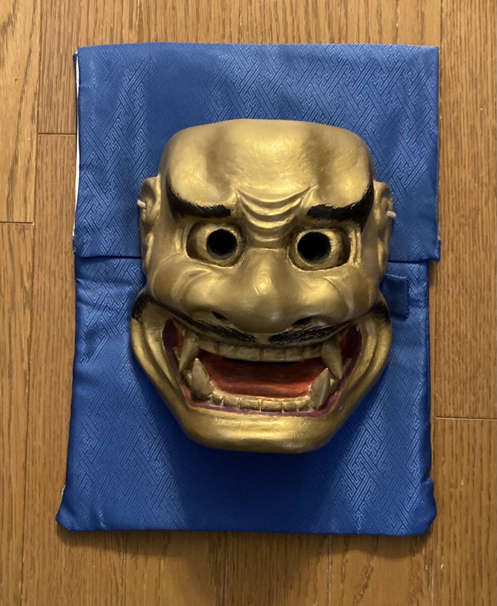 楽天市場】楠面 翁面 木彫り 能面 お面 壁掛け用 [Ryusho] : 龍