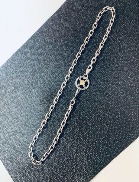美品 オールドコインカンパニー k18ホイール ネックレス チェーンのみ シルバー SILVER アクセサリー ゴローズ